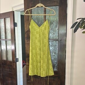 Lime Green Spaghetti Strap Dress